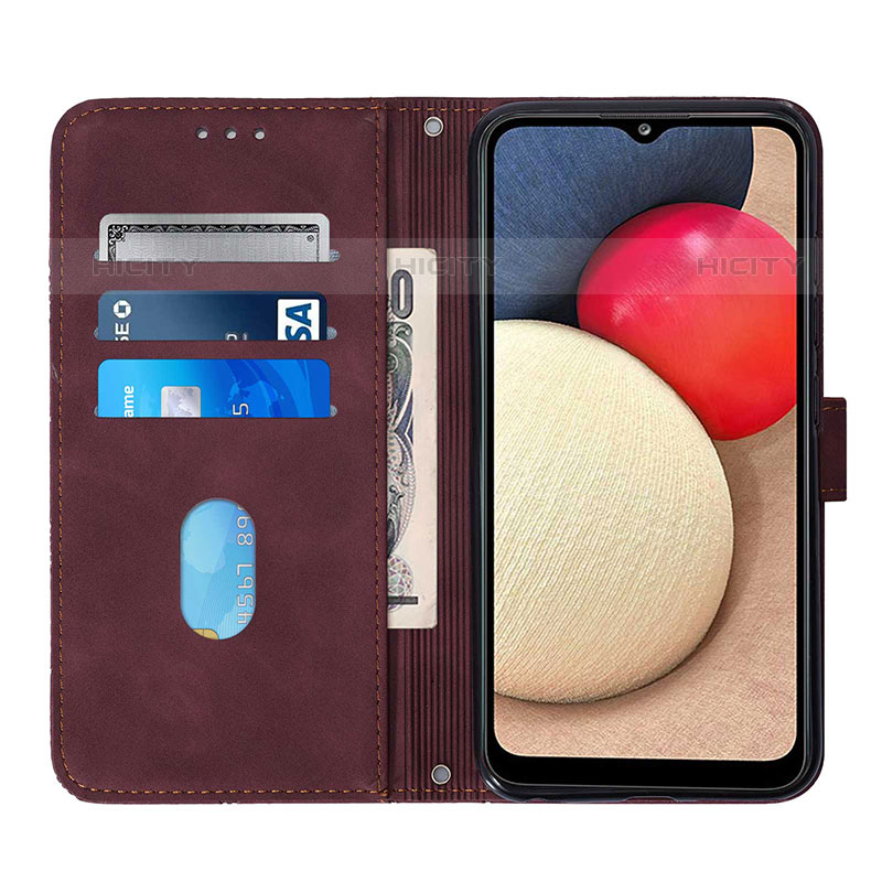 Funda de Cuero Cartera con Soporte Carcasa Y08B para Samsung Galaxy M02s