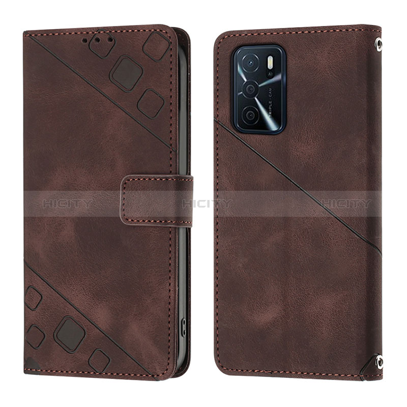 Funda de Cuero Cartera con Soporte Carcasa YB1 para Oppo A54s