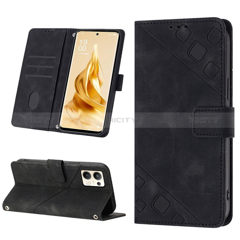 Funda de Cuero Cartera con Soporte Carcasa YB1 para Oppo Reno9 Pro+ Plus 5G