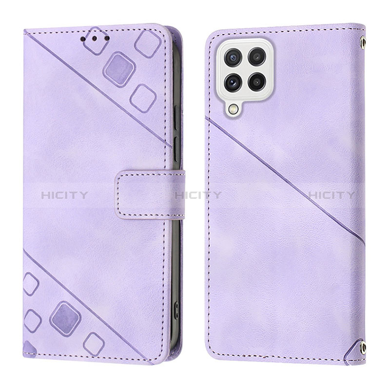 Funda de Cuero Cartera con Soporte Carcasa YB1 para Samsung Galaxy M32 4G