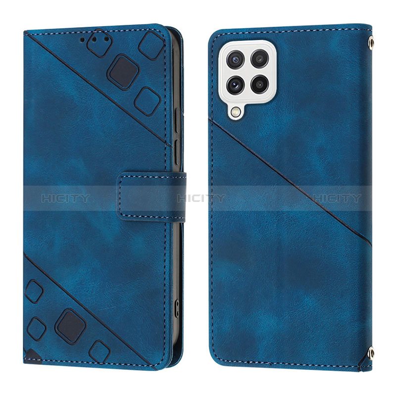 Funda de Cuero Cartera con Soporte Carcasa YB1 para Samsung Galaxy M32 4G