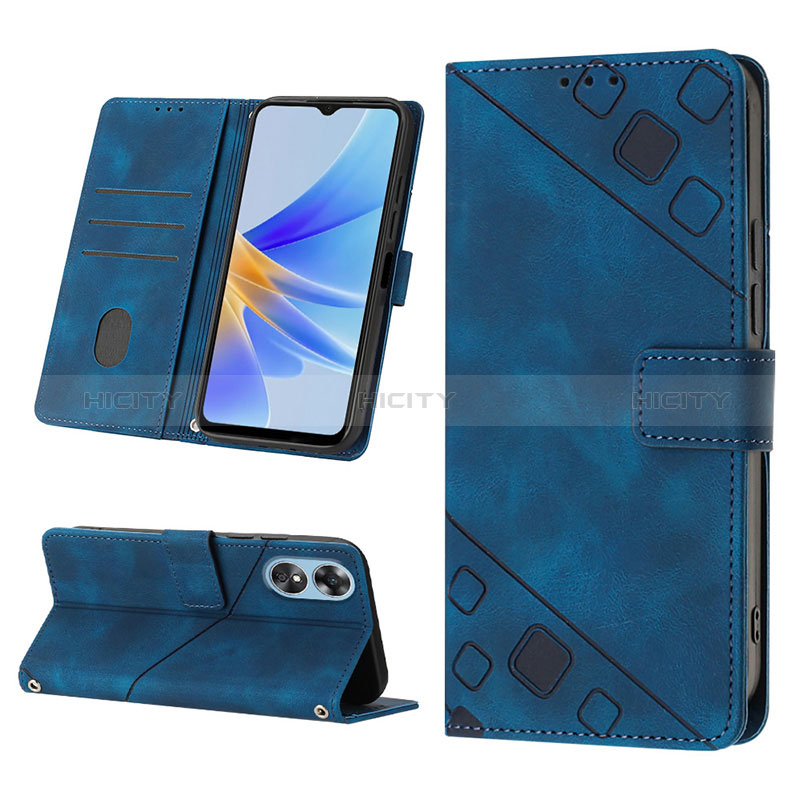 Funda de Cuero Cartera con Soporte Carcasa YB2 para Oppo A17