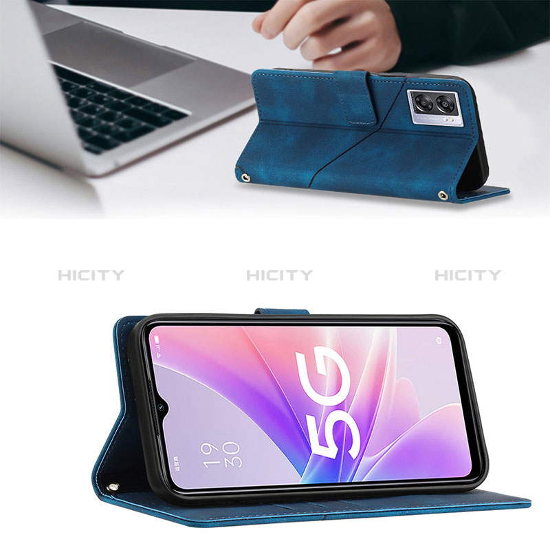 Funda de Cuero Cartera con Soporte Carcasa YB2 para Oppo A77 5G