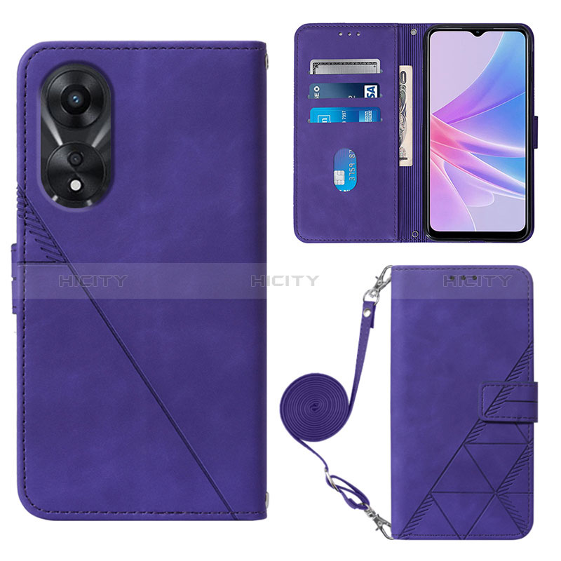 Funda de Cuero Cartera con Soporte Carcasa YB3 para Oppo A78 5G