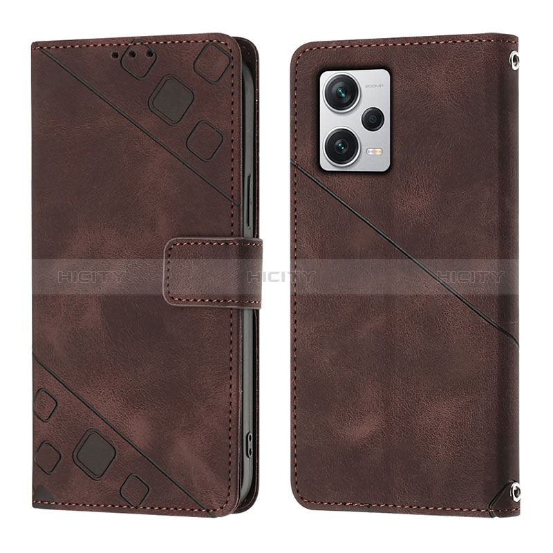 Funda de Cuero Cartera con Soporte Carcasa YB3 para Xiaomi Redmi Note 12 Pro+ Plus 5G