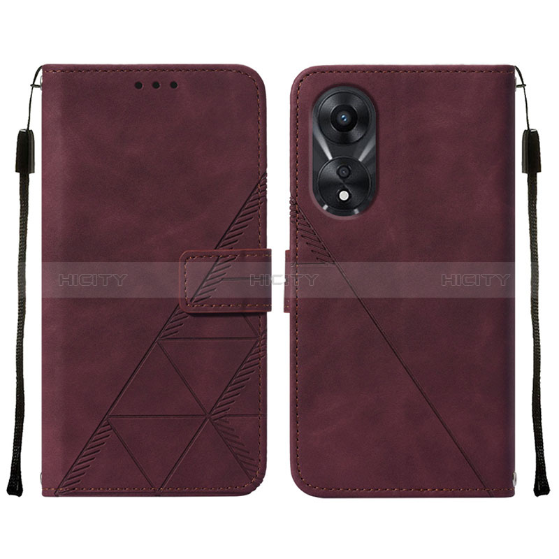 Funda de Cuero Cartera con Soporte Carcasa YB4 para Oppo A58 5G