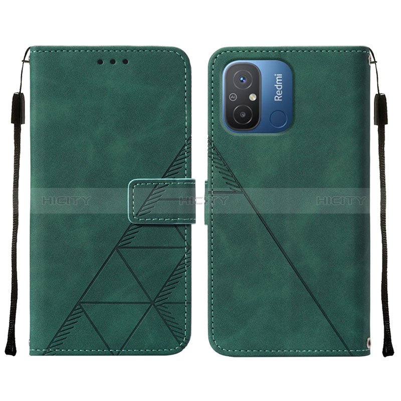 Funda de Cuero Cartera con Soporte Carcasa YB4 para Xiaomi Poco C55 Verde