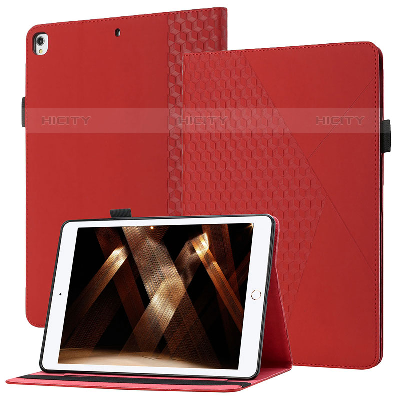 Funda de Cuero Cartera con Soporte Carcasa YX1 para Apple iPad 10.2 (2020) Rojo