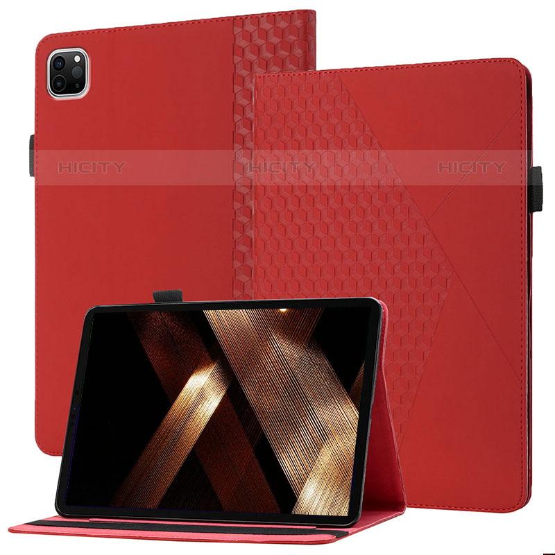 Funda de Cuero Cartera con Soporte Carcasa YX1 para Apple iPad Pro 11 (2020) Rojo