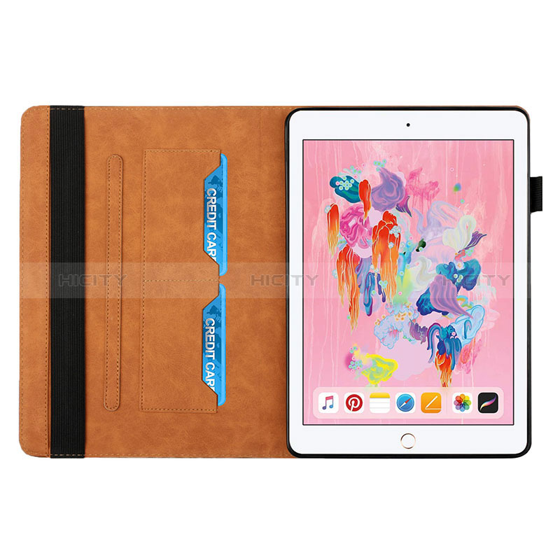 Funda de Cuero Cartera con Soporte Carcasa YX1 para Apple New iPad 9.7 (2017)