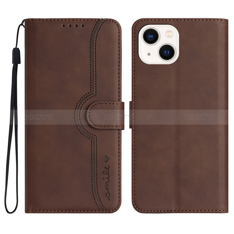 Funda de Cuero Cartera con Soporte Carcasa YX2 para Apple iPhone 13