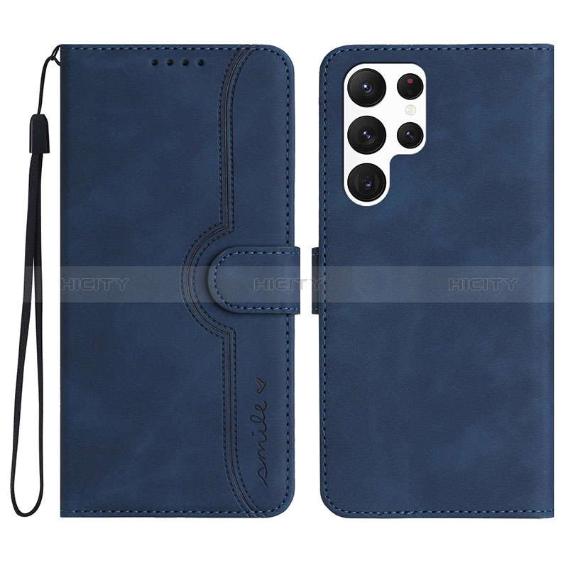 Funda de Cuero Cartera con Soporte Carcasa YX2 para Samsung Galaxy S22 Ultra 5G