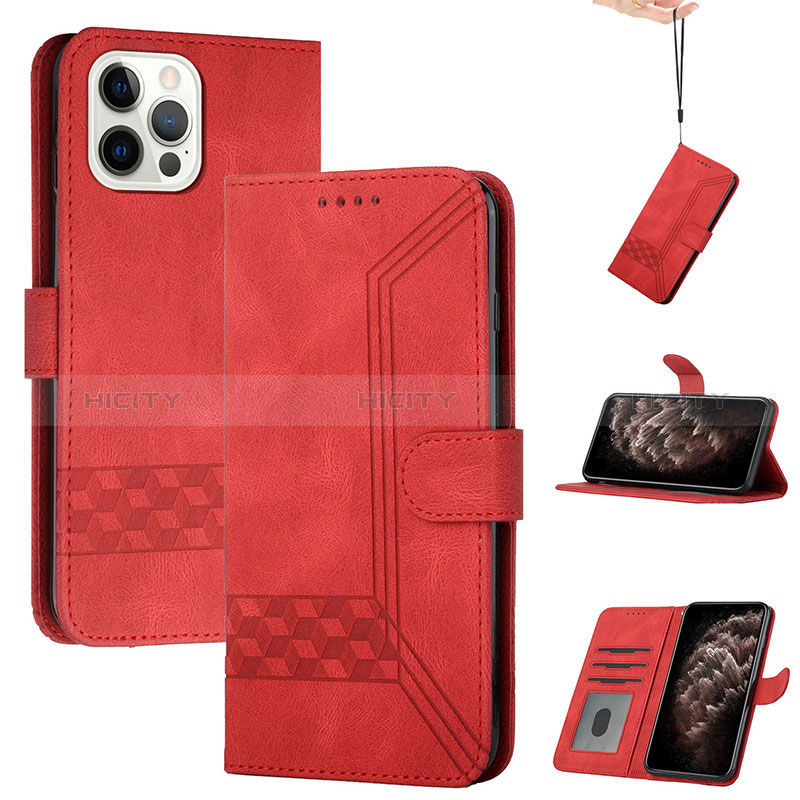 Funda de Cuero Cartera con Soporte Carcasa YX4 para Apple iPhone 13 Pro