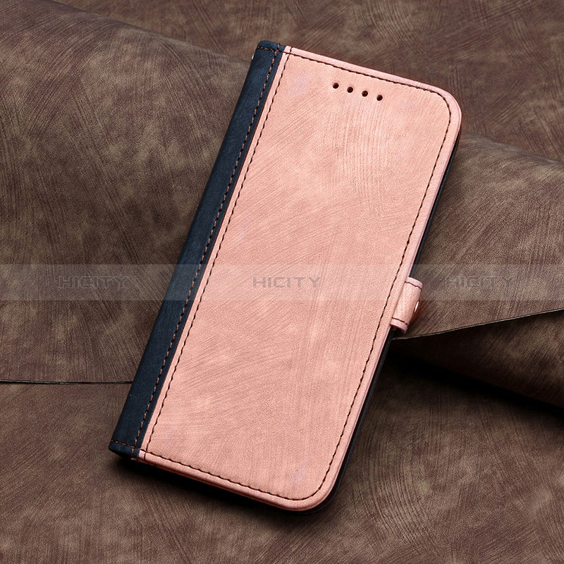 Funda de Cuero Cartera con Soporte Carcasa YX5 para Samsung Galaxy S22 Ultra 5G Oro Rosa