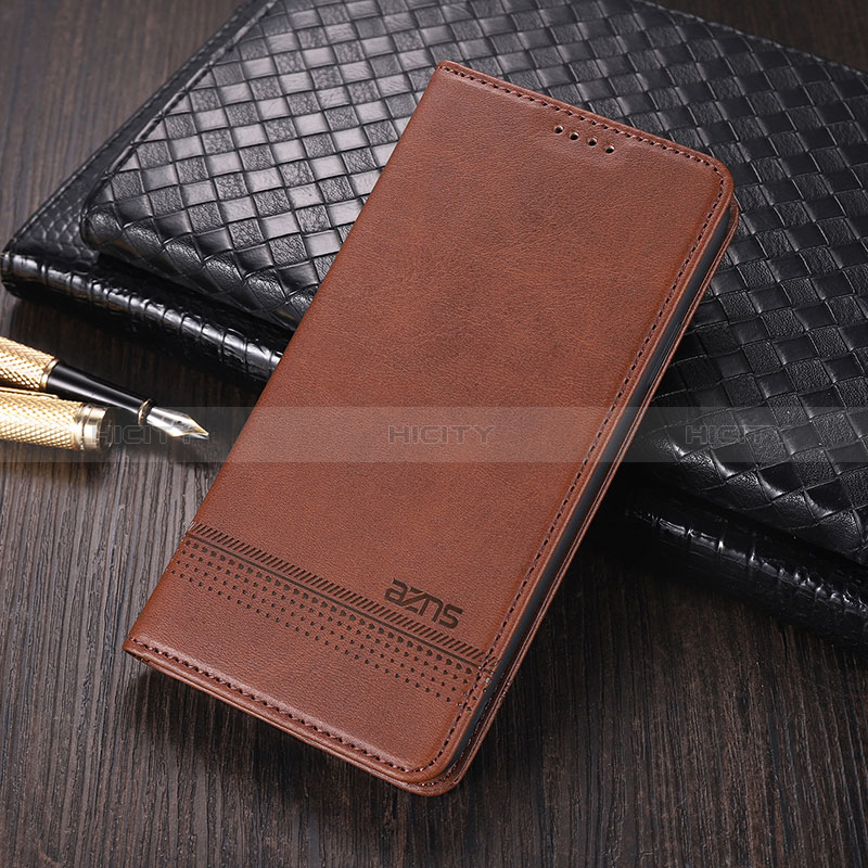 Funda de Cuero Cartera con Soporte Carcasa YZ2 para Oppo A58 5G Marron