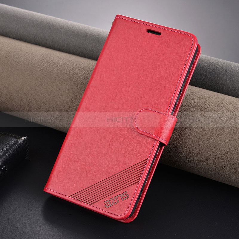 Funda de Cuero Cartera con Soporte Carcasa YZ3 para Xiaomi Redmi Note 13 Pro 5G Rosa Roja
