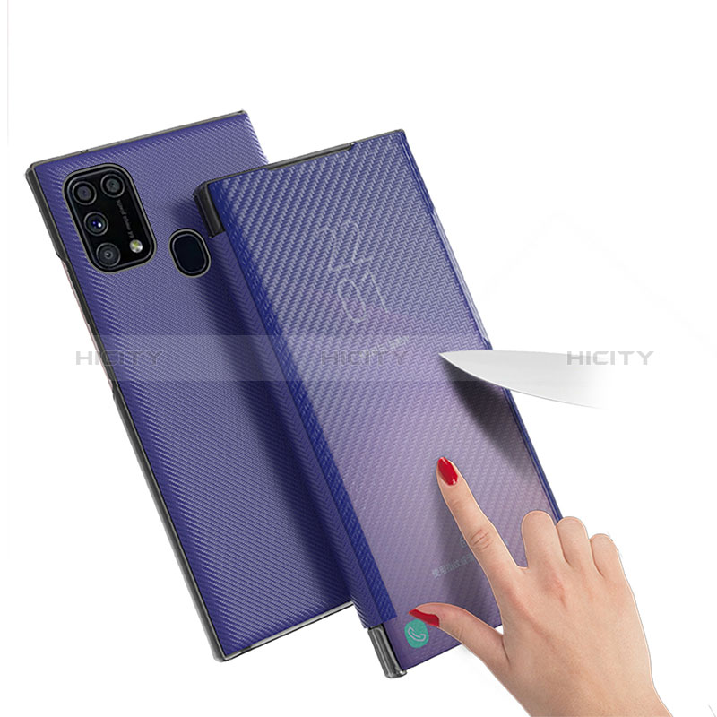 Funda de Cuero Cartera con Soporte Carcasa ZL1 para Samsung Galaxy M21s