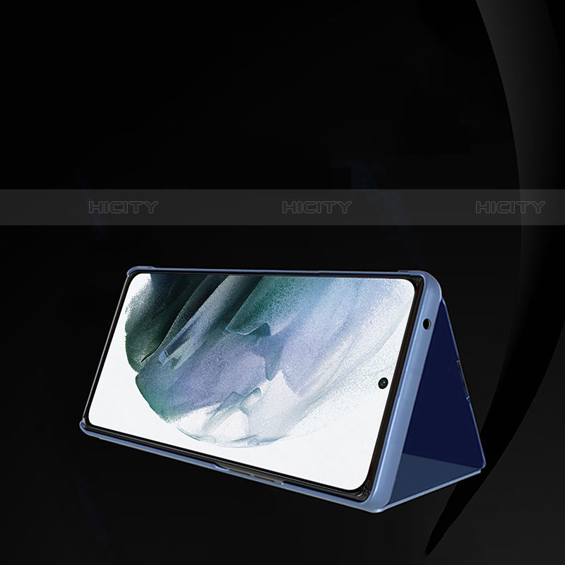 Funda de Cuero Cartera con Soporte Espejo Carcasa H01 para Samsung Galaxy S21 Ultra 5G