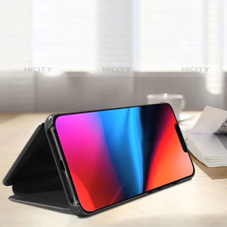 Funda de Cuero Cartera con Soporte Espejo Carcasa L01 para Oppo Reno8 5G