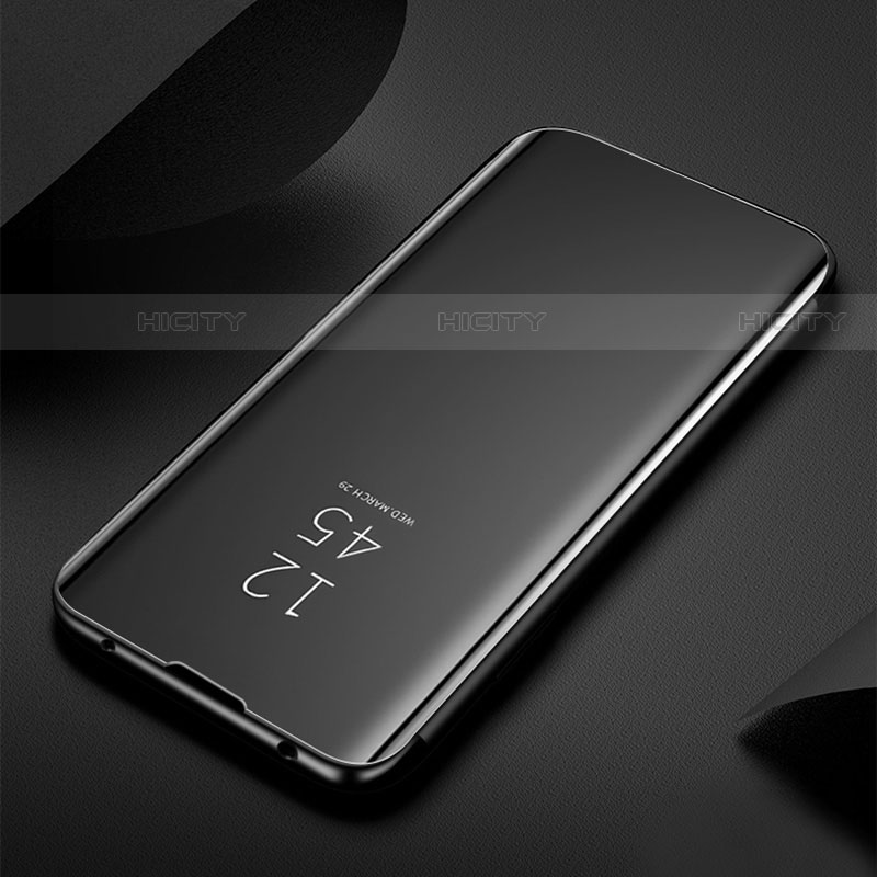 Funda de Cuero Cartera con Soporte Espejo Carcasa L01 para Samsung Galaxy S22 Plus 5G Negro