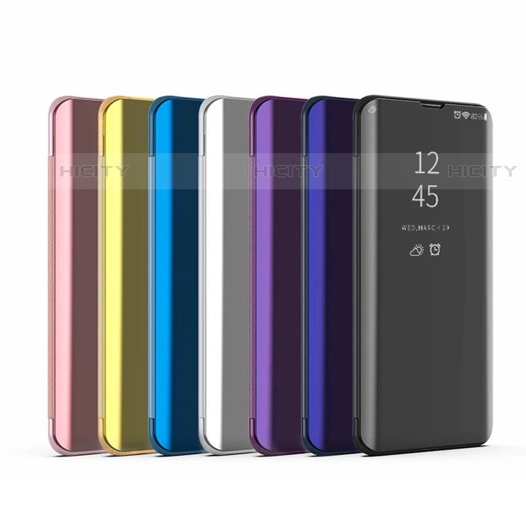 Funda de Cuero Cartera con Soporte Espejo Carcasa L02 para Oppo A74 4G