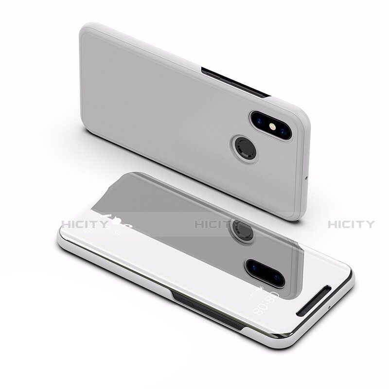 Funda de Cuero Cartera con Soporte Espejo Carcasa L02 para Xiaomi Mi Max 3