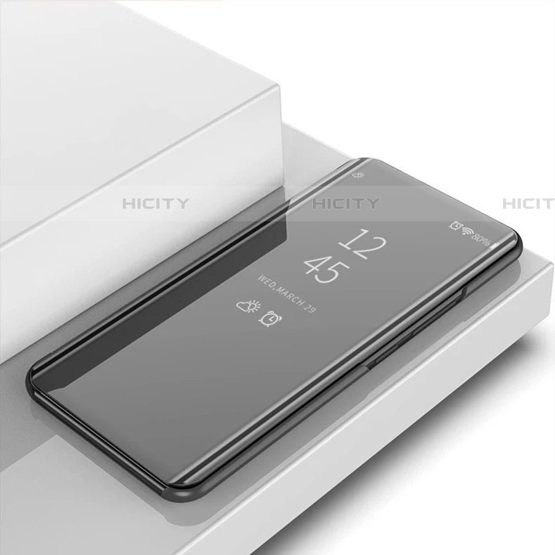 Funda de Cuero Cartera con Soporte Espejo Carcasa L02 para Xiaomi Redmi Note 9S