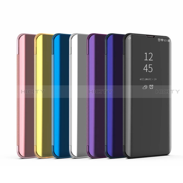 Funda de Cuero Cartera con Soporte Espejo Carcasa L03 para Samsung Galaxy A50S