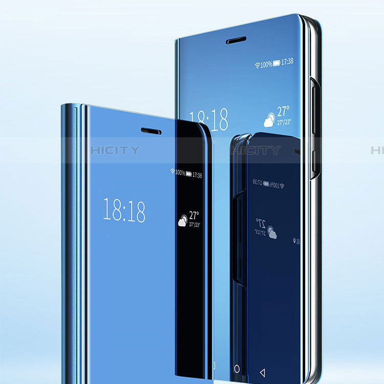 Funda de Cuero Cartera con Soporte Espejo Carcasa para Samsung Galaxy A90 5G