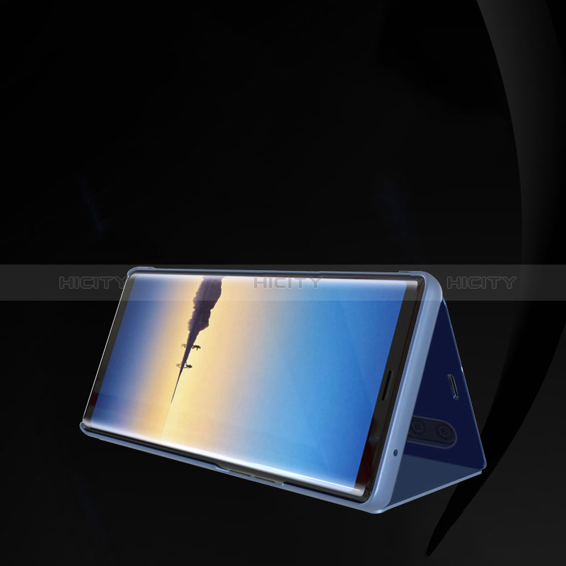 Funda de Cuero Cartera con Soporte Espejo Carcasa para Samsung Galaxy M10