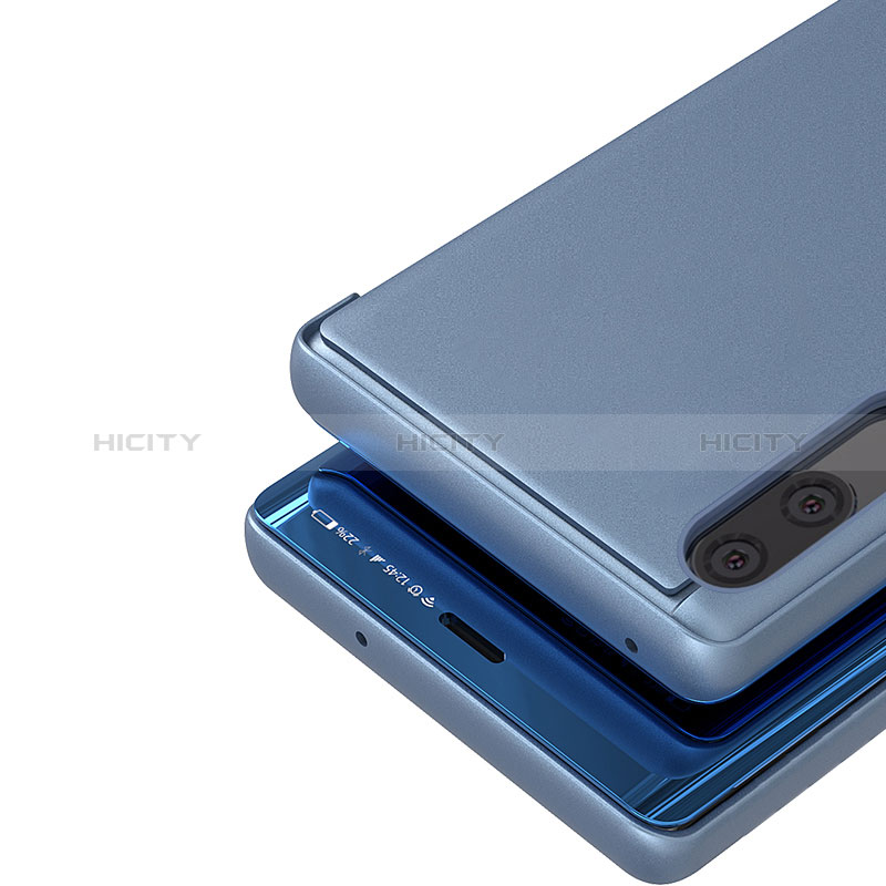 Funda de Cuero Cartera con Soporte Espejo Carcasa para Samsung Galaxy M10