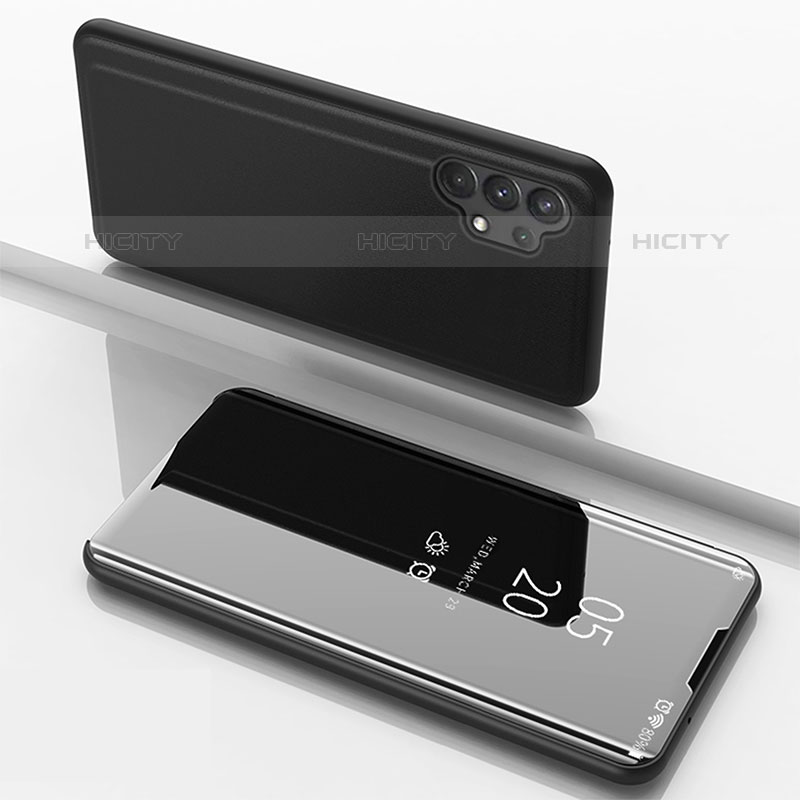 Funda de Cuero Cartera con Soporte Espejo Carcasa para Samsung Galaxy M32 5G