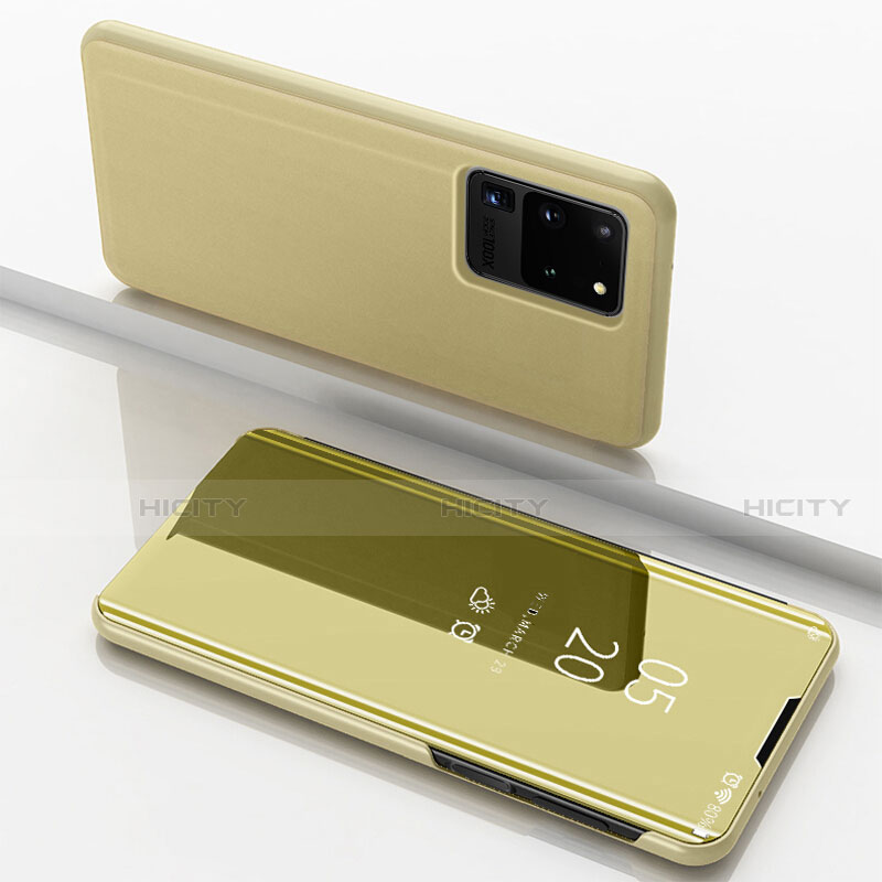 Funda de Cuero Cartera con Soporte Espejo Carcasa para Samsung Galaxy S20 Ultra 5G