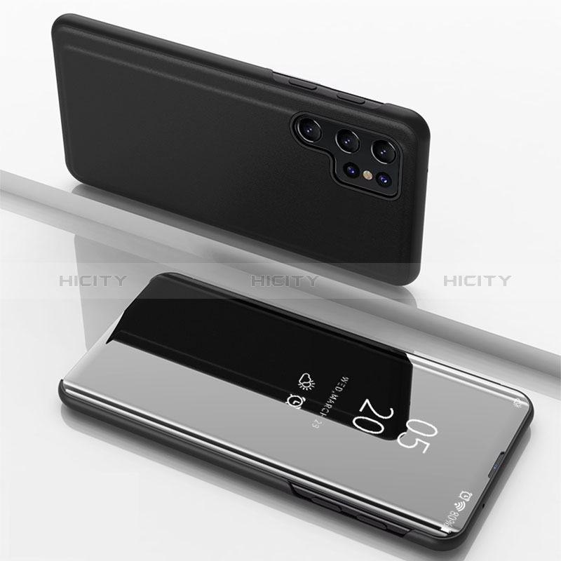 Funda de Cuero Cartera con Soporte Espejo Carcasa para Samsung Galaxy S24 Ultra 5G