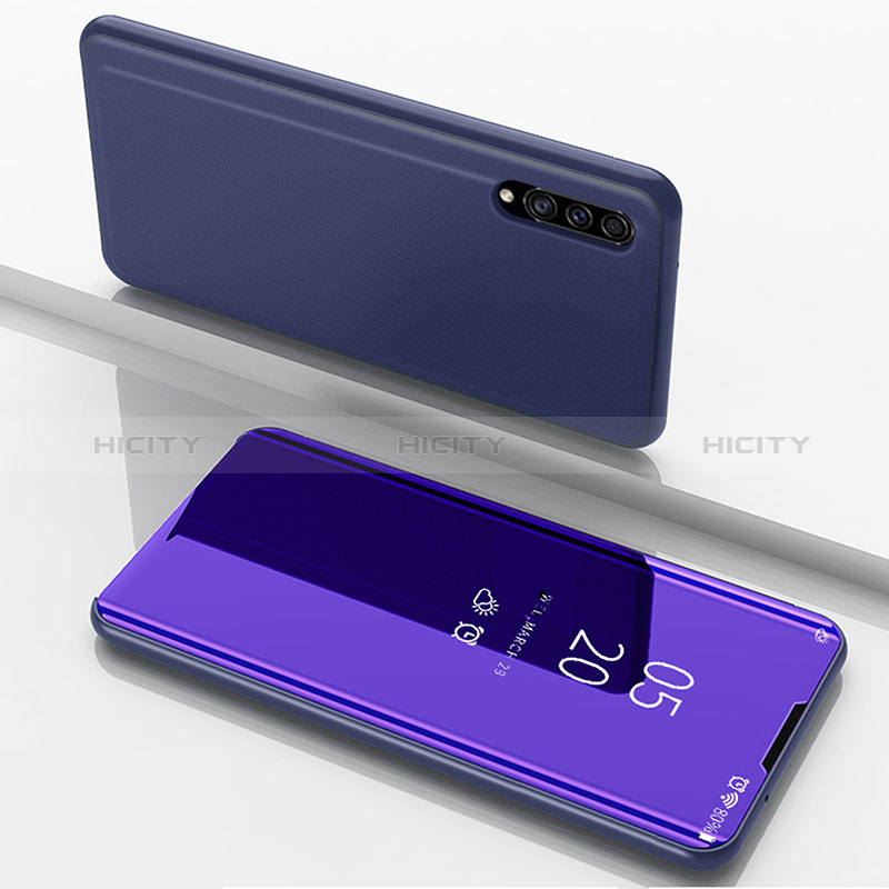 Funda de Cuero Cartera con Soporte Espejo Carcasa ZL1 para Samsung Galaxy A50S