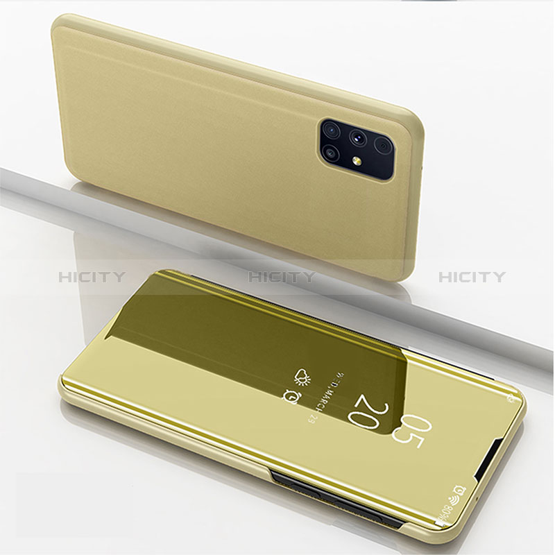 Funda de Cuero Cartera con Soporte Espejo Carcasa ZL1 para Samsung Galaxy M31s
