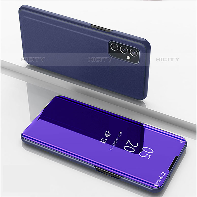 Funda de Cuero Cartera con Soporte Espejo Carcasa ZL1 para Samsung Galaxy M52 5G