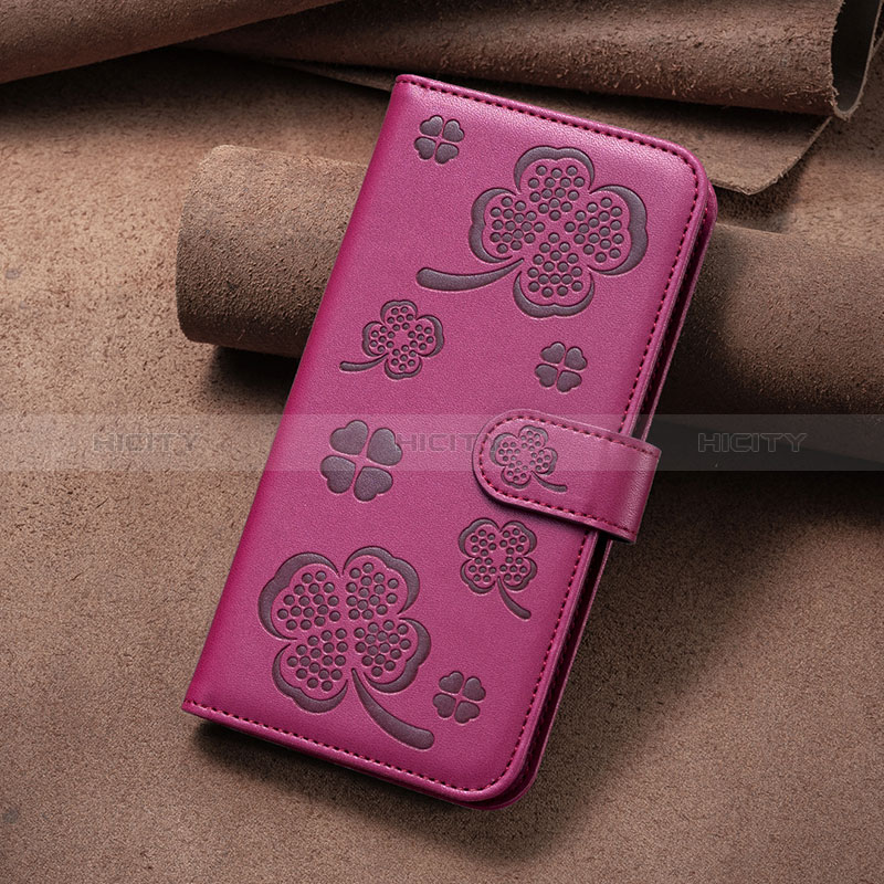 Funda de Cuero Cartera con Soporte Flores Carcasa BF1 para Oppo A15