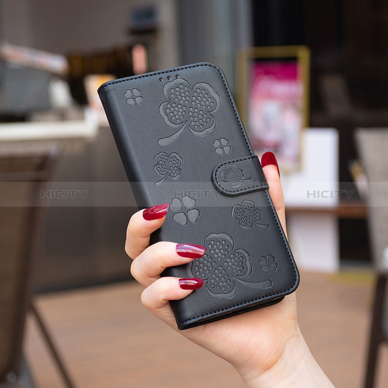 Funda de Cuero Cartera con Soporte Flores Carcasa BF1 para Oppo A17