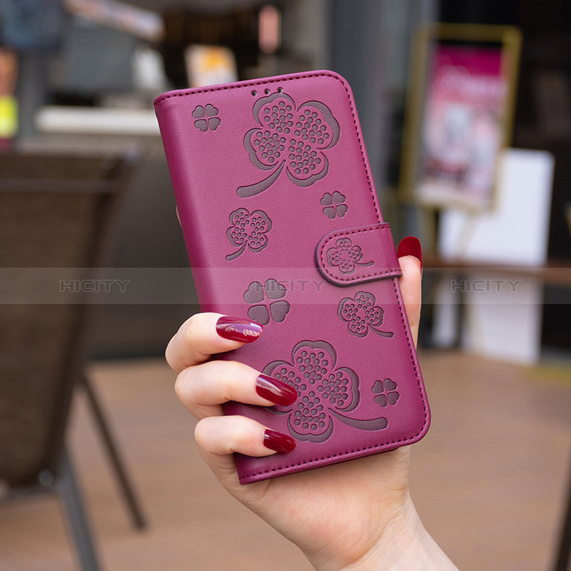 Funda de Cuero Cartera con Soporte Flores Carcasa BF2 para Oppo A57 4G