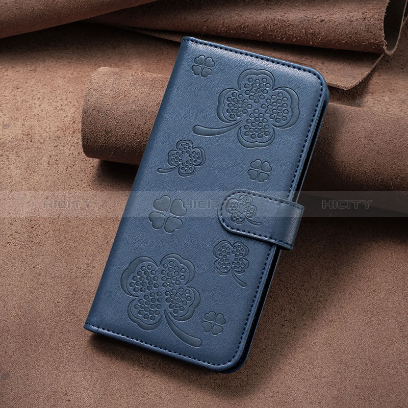 Funda de Cuero Cartera con Soporte Flores Carcasa BF2 para Xiaomi Mi 13 Ultra 5G Azul