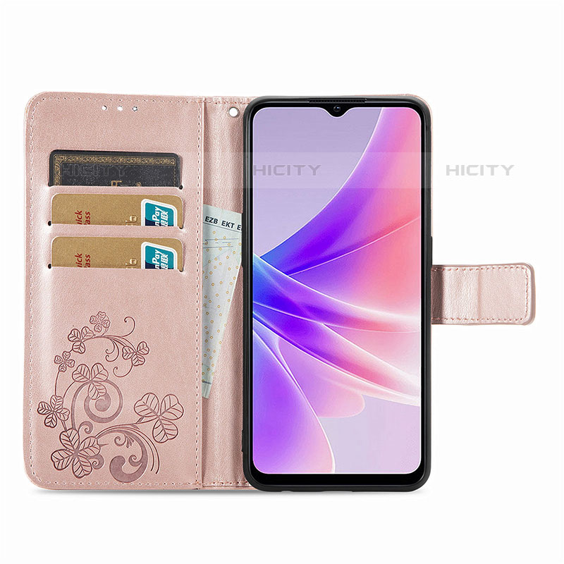 Funda de Cuero Cartera con Soporte Flores Carcasa para OnePlus Nord N300 5G