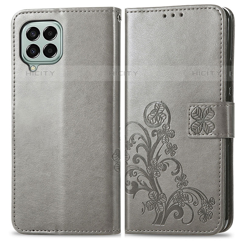 Funda de Cuero Cartera con Soporte Flores Carcasa para Samsung Galaxy M33 5G