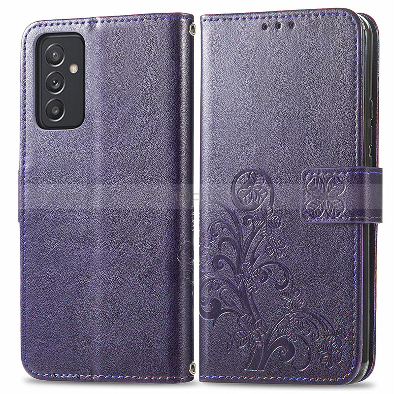 Funda de Cuero Cartera con Soporte Flores Carcasa para Samsung Galaxy Quantum2 5G