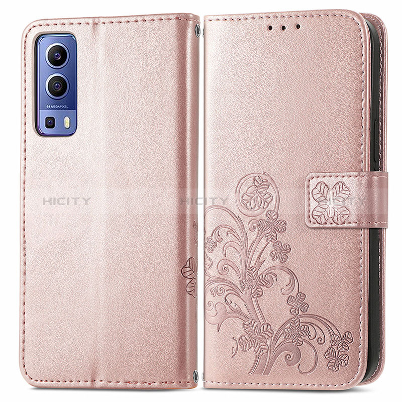 Funda de Cuero Cartera con Soporte Flores Carcasa para Vivo Y72 5G