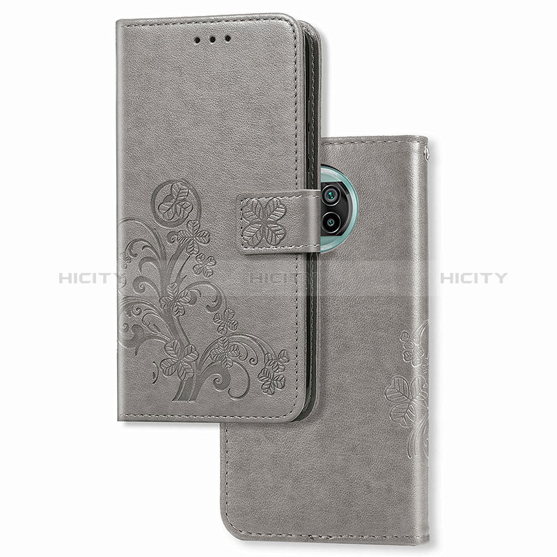 Funda de Cuero Cartera con Soporte Flores Carcasa para Xiaomi Mi 10T Lite 5G