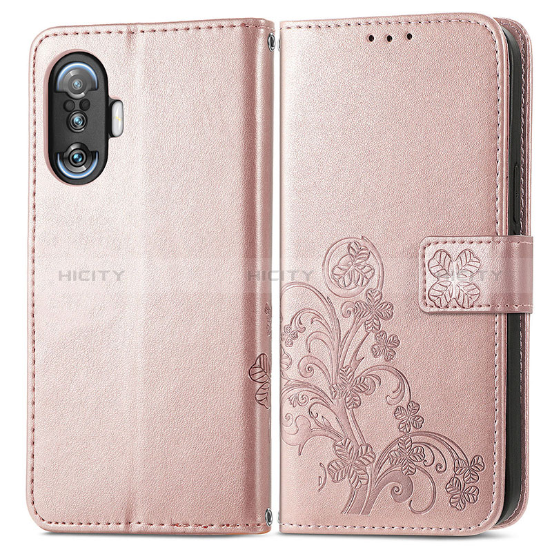 Funda de Cuero Cartera con Soporte Flores Carcasa para Xiaomi Poco F3 GT 5G