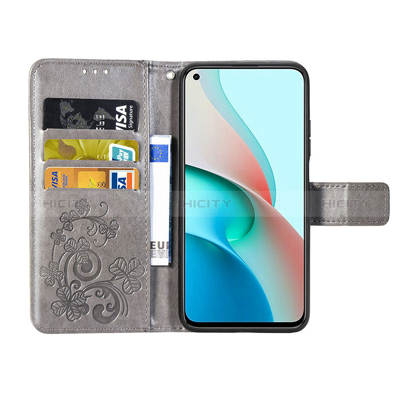 Funda de Cuero Cartera con Soporte Flores Carcasa para Xiaomi Redmi Note 9T 5G