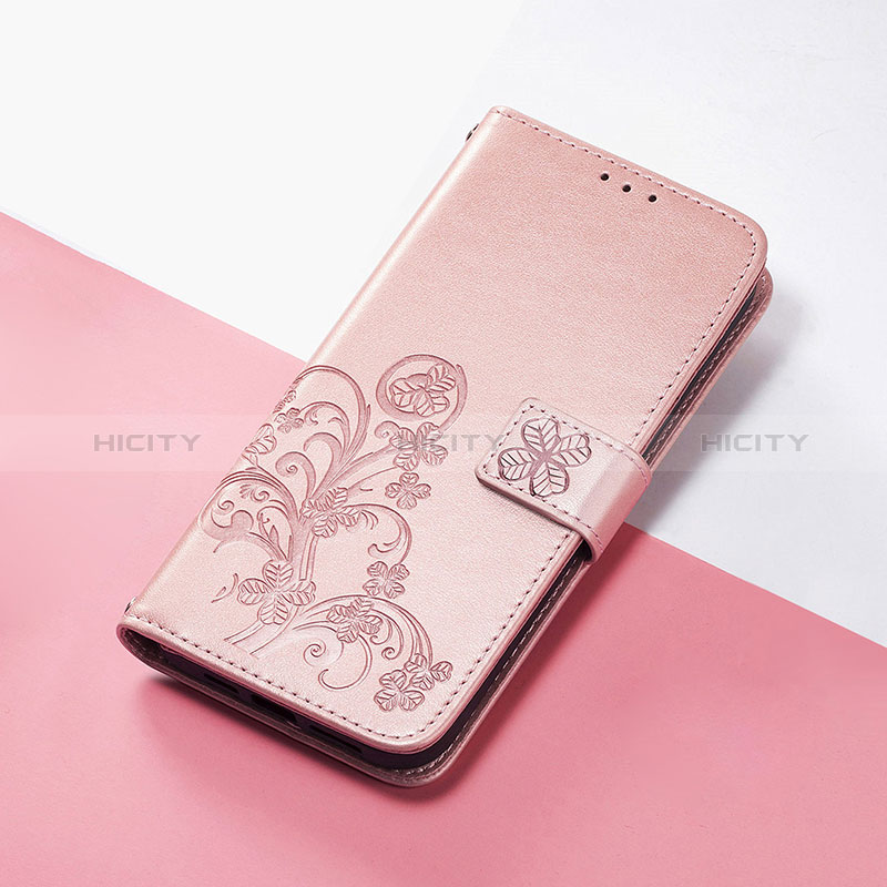 Funda de Cuero Cartera con Soporte Flores Carcasa S03D para Google Pixel 4a 5G