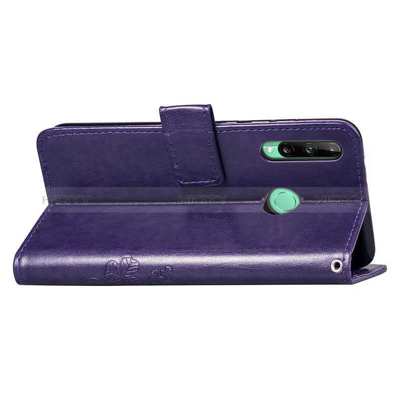 Funda de Cuero Cartera con Soporte Flores Carcasa S03D para Huawei Y7p